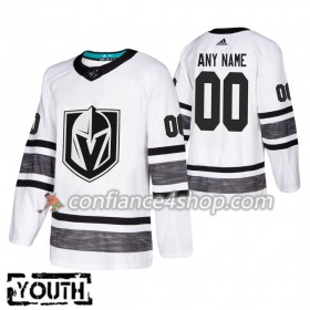 Adidas Maillot de Hockey Vegas Golden Knights Personnaliser 2019 All-Star Blanc Authentic - Enfant